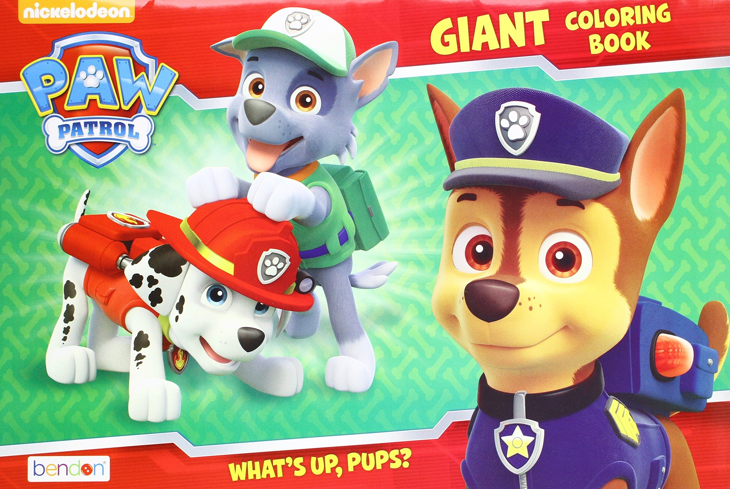Amazon Paw Patrol What s Up Pups Giant Coloring And Activity Book Toys Games