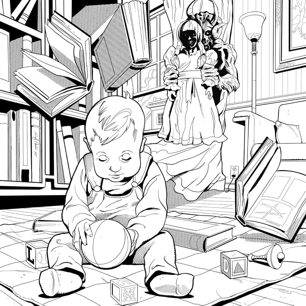 horror movie coloring pages