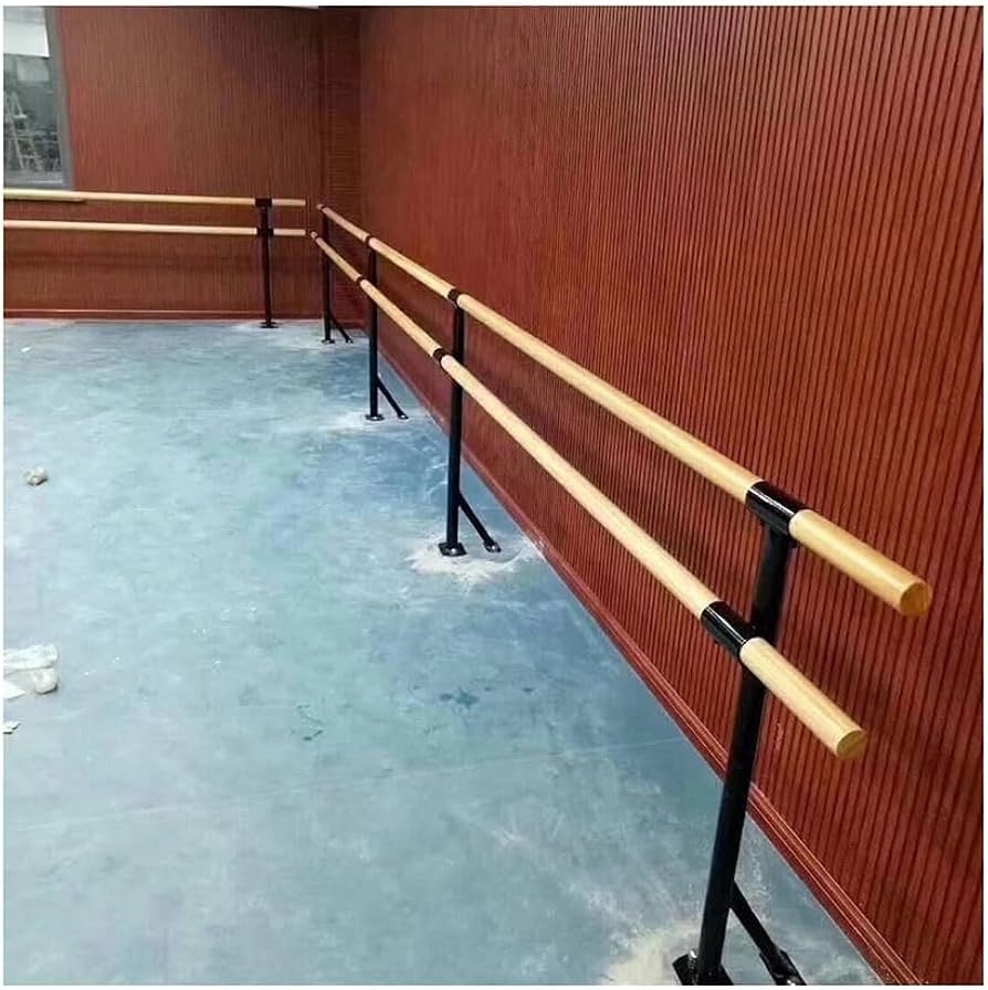 Amazon Zklaseot Stair Handrail Ballet Barre Portable Single Or Double Freestanding Adjustable Bar For Kids And Adults Home Or Studio Color Beige Size 1m Sports Outdoors