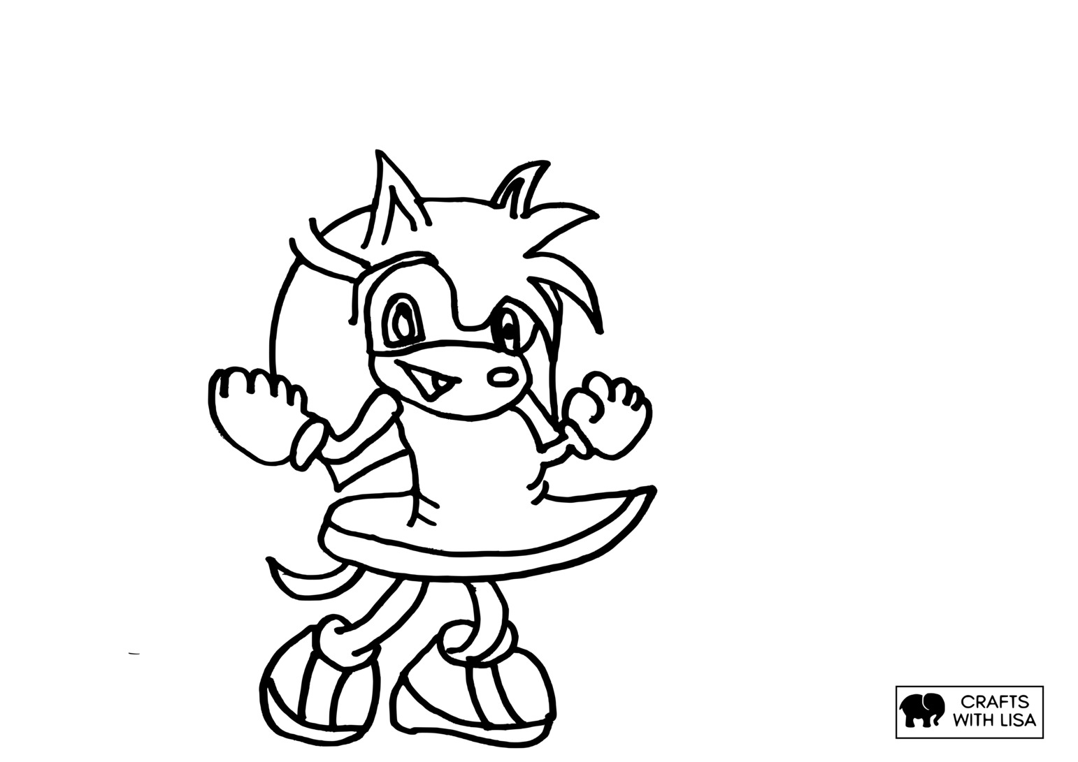 Amy Rose Sonic Coloring Page Crafts With Lisa Amy Rose Sonic Coloring Page Crafts With Lisa