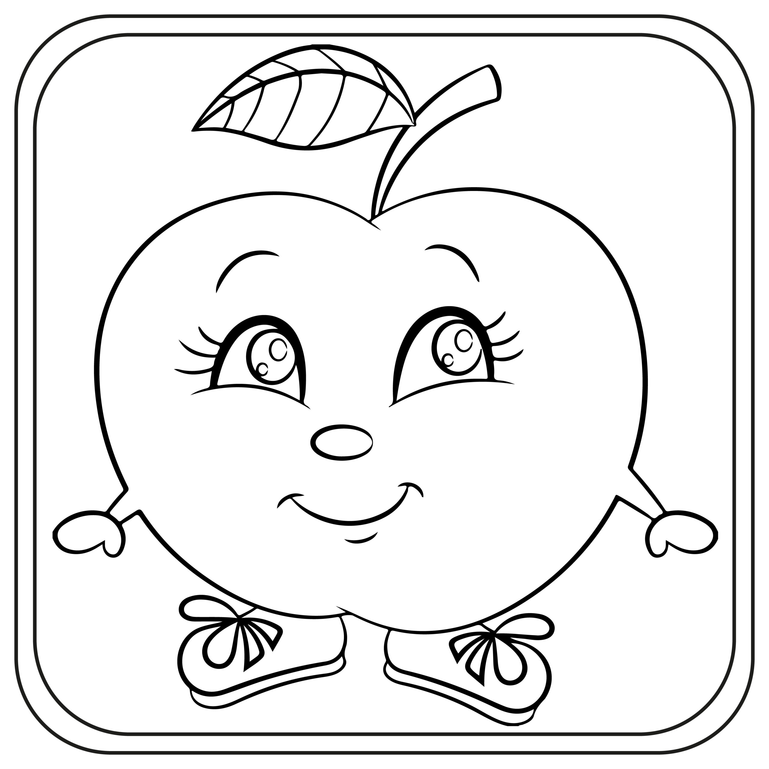 Apple Coloring Pages Preschool Kindergarten First Grade Made By Teachers