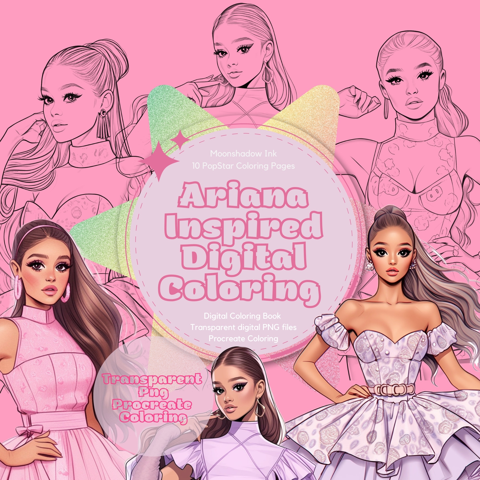 Ariana Grande Inspired Digital Coloring Book 10 Procreate Coloring Pages Fashion Coloring Procreate Transparent PNG Gift Women PDF Etsy Ariana Grande Inspired Digital Coloring Book 10 Procreate Coloring Pages Fashion Coloring Procreate Transparent PNG Gift Women PDF Etsy