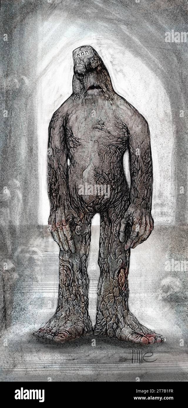 Art Golem Mythical Animated Anthropomorphic Being From Jewish Folklore Created From Clay Or Mud Famously By Judah Loew Ben Bezalel Rabbi Of Prague Stock Photo Alamy