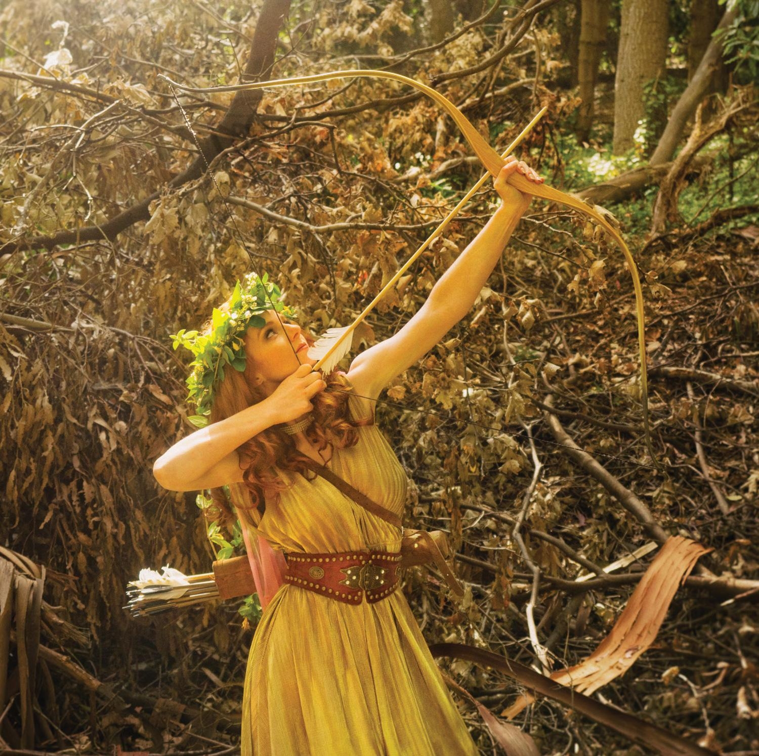 golden arrow shooting deity