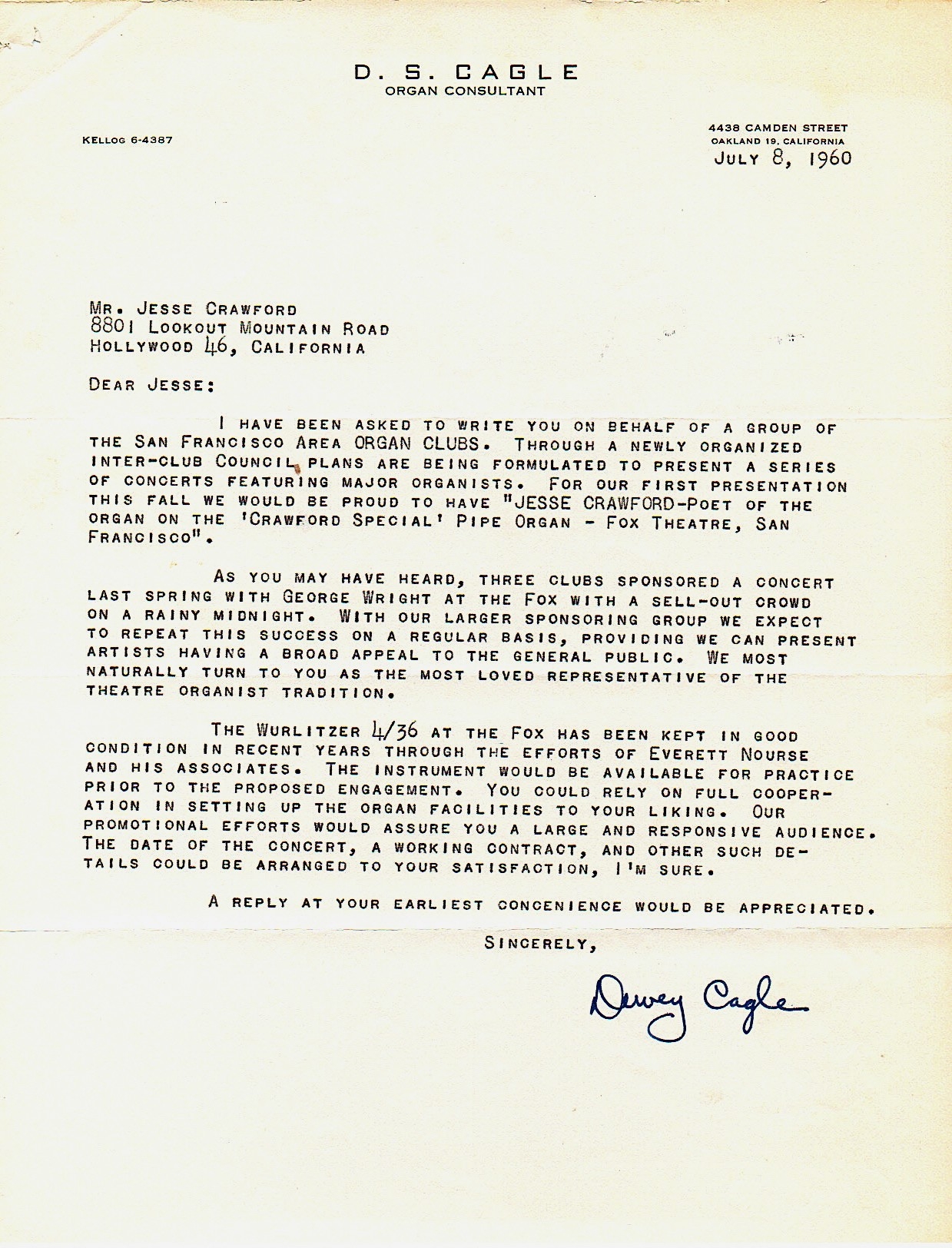 letters for a sellout