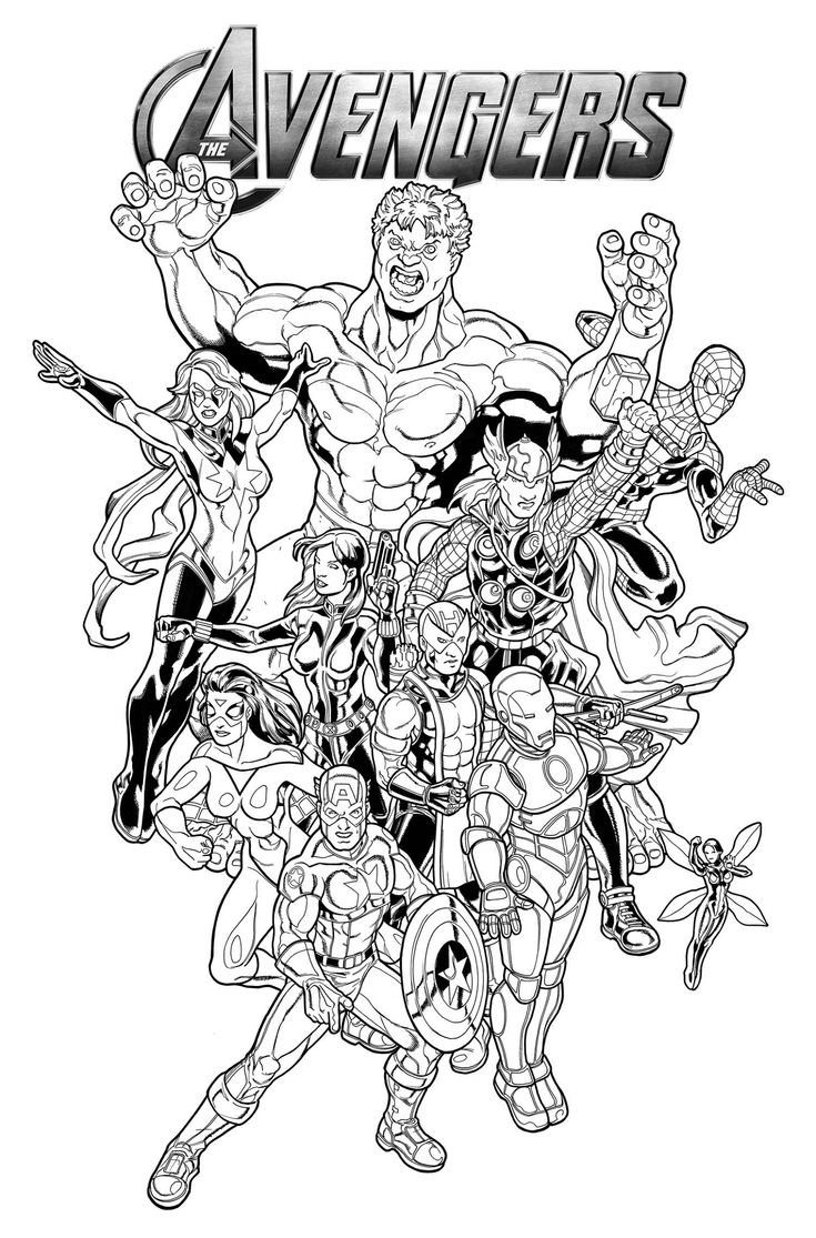 Avengers Coloring Pages From Marvel K5 Worksheets