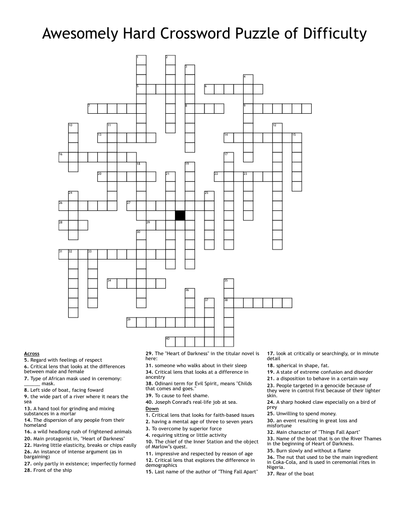 instance crossword puzzle clue