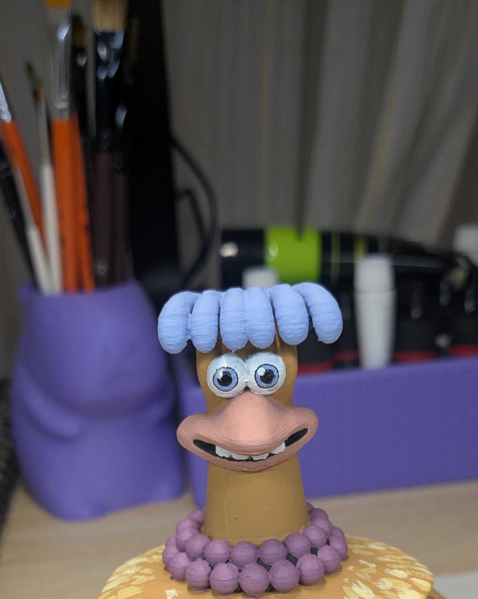  Babs Chicken Run Head Free STL File For 3D Printing Cults