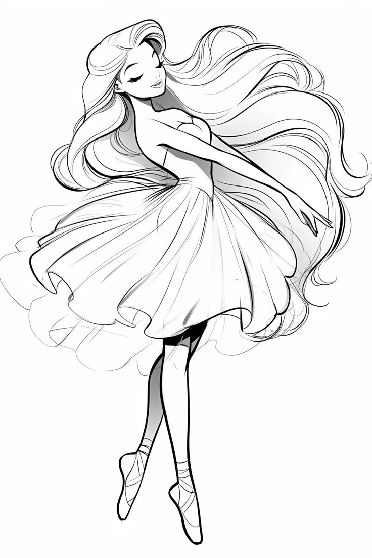 Ballerina Coloring Pages Printable