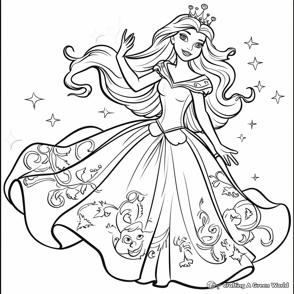 Barbie Coloring Pages Free Printable 