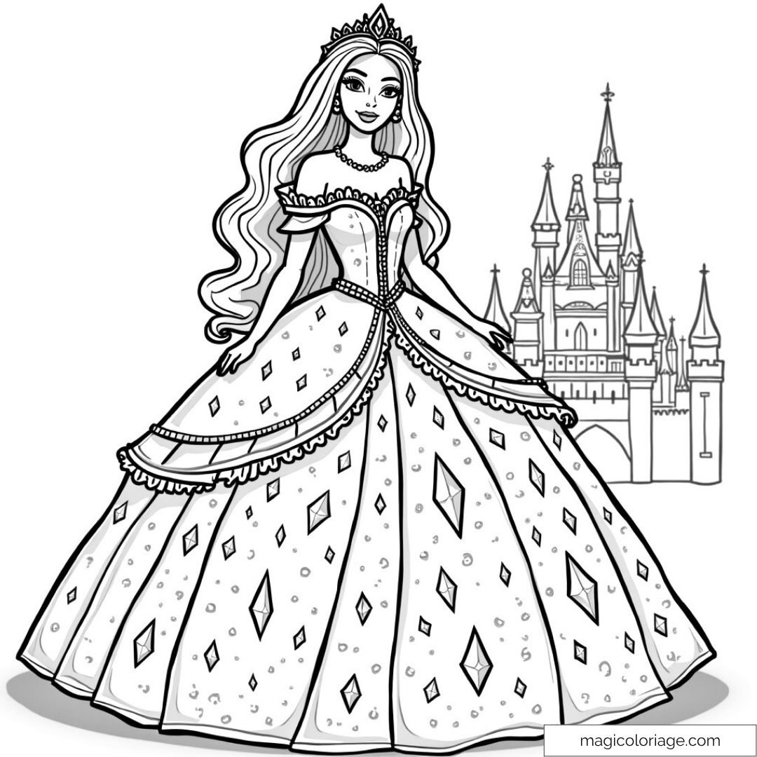 barbie coloring pages print
