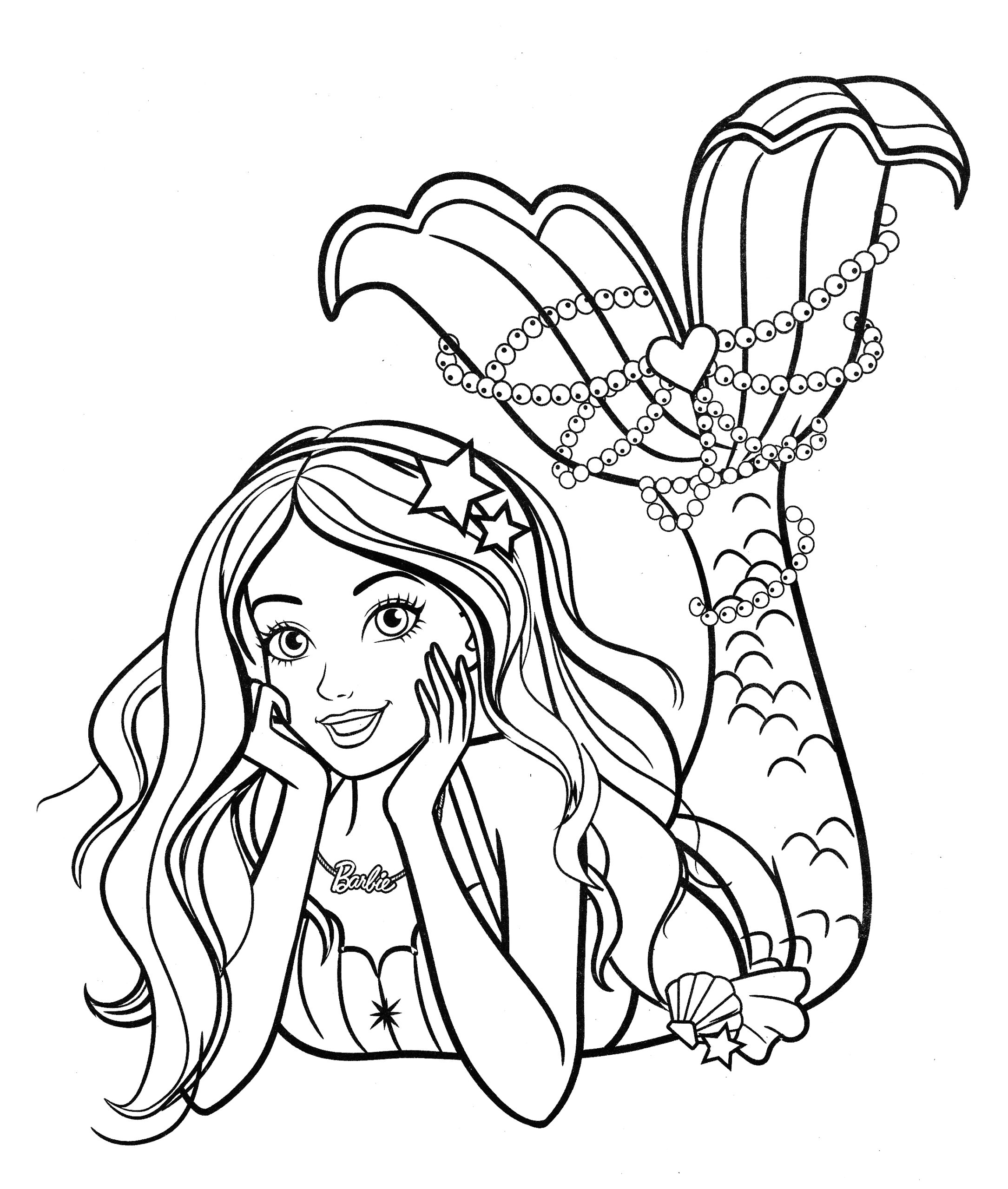 barbie coloring pages free