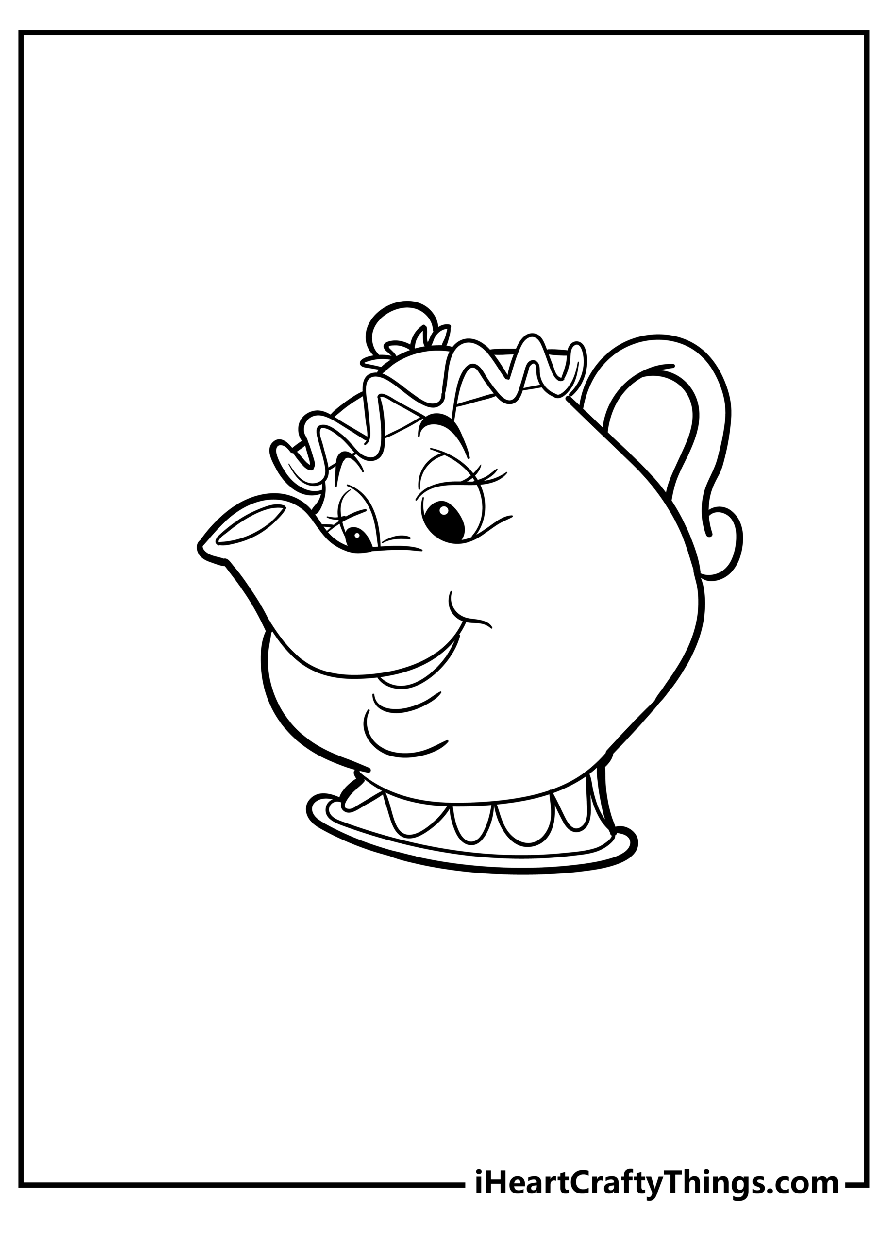 beauty and beast coloring pages