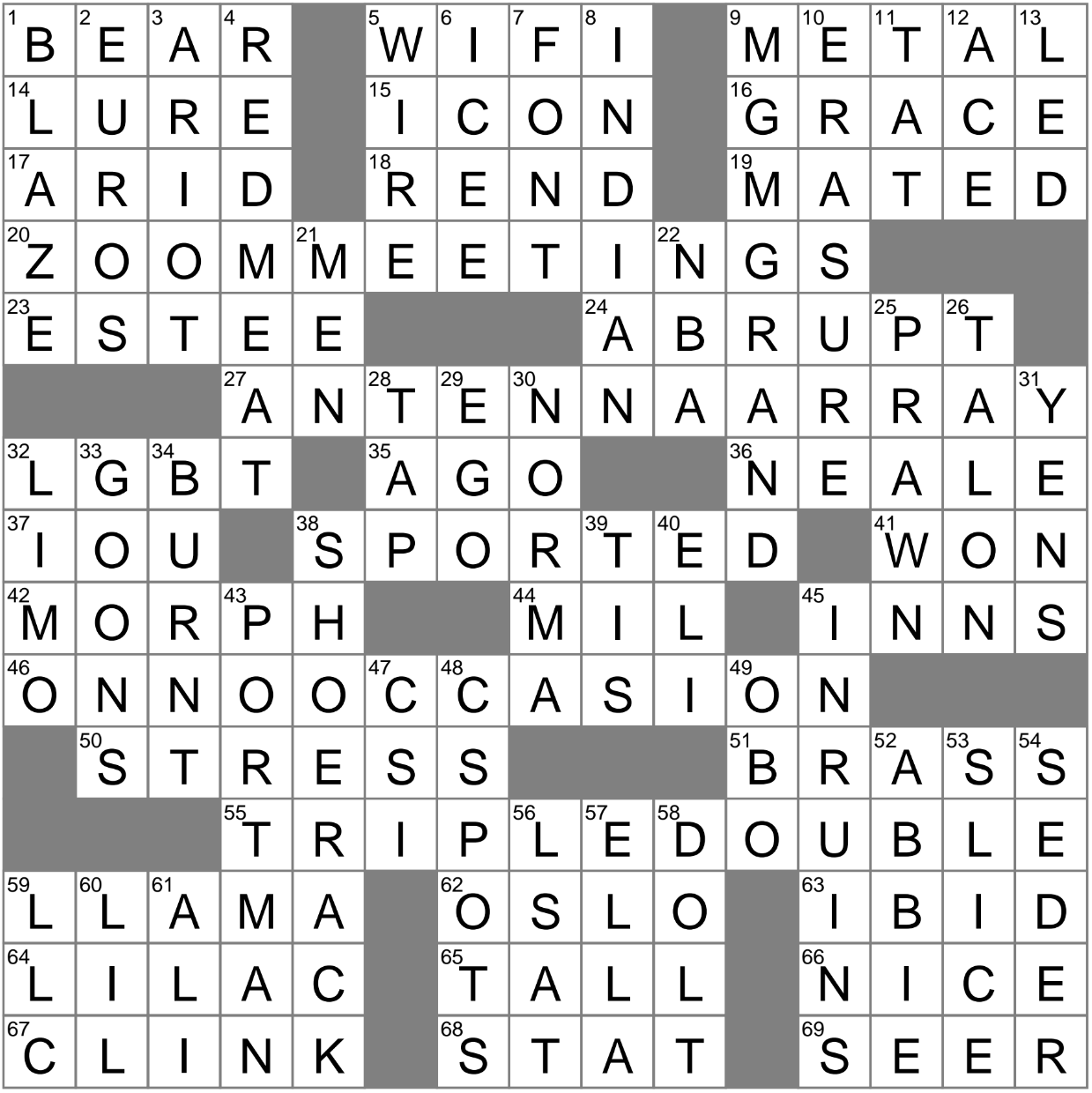 Before Now Crossword Clue Archives LAXCrossword