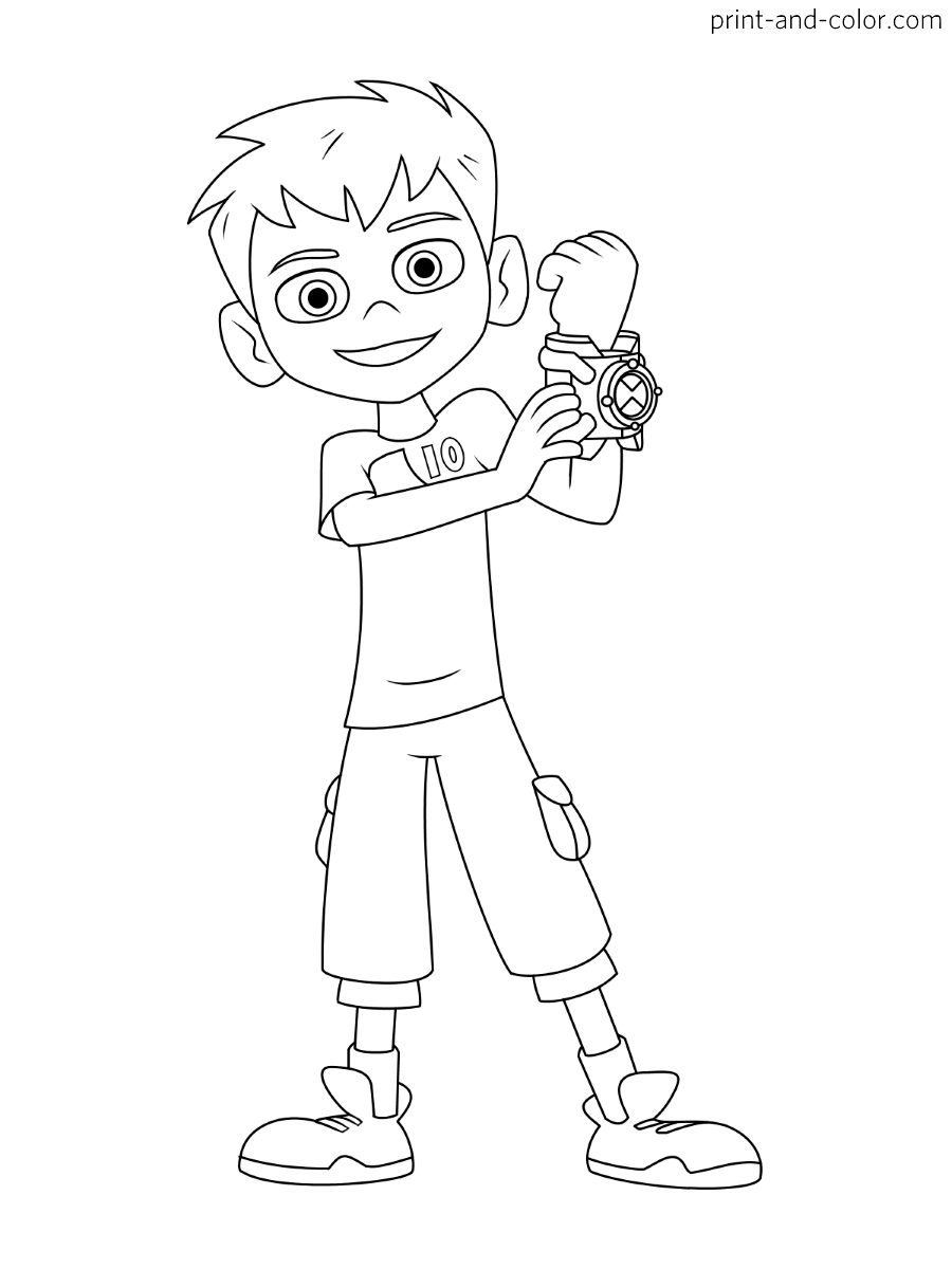Ben 10 Coloring Pages Print And Color