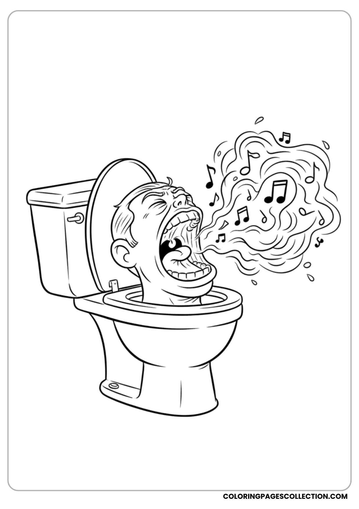 Best Skibidi Toilet Coloring Pages Free Printable Collection