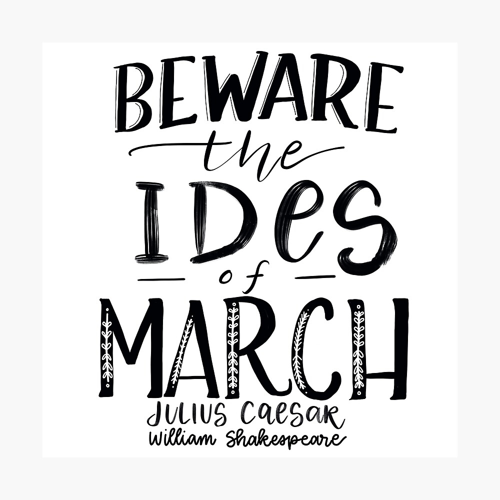 Beware The Ides Of March Canvas Print For Sale By Thenerdlady Redbubble