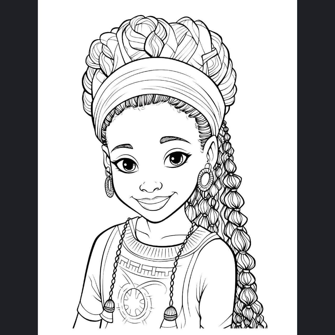 Black Girl Coloring Book African American Coloring Pages For Girls Celebrating Made By Teachers