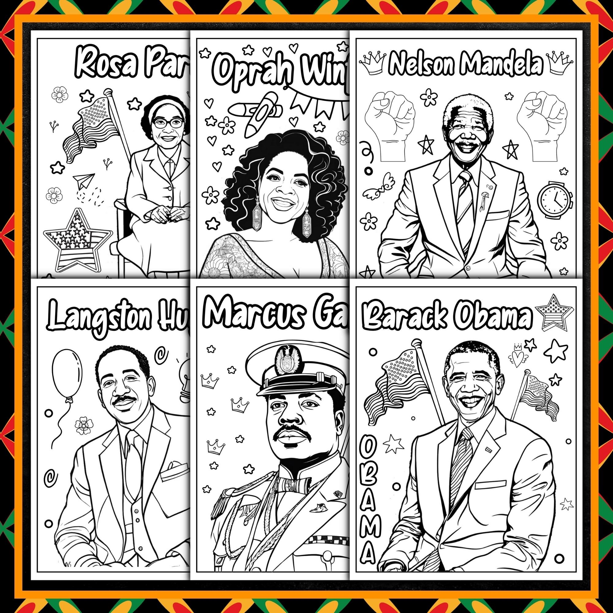 coloring sheets black history