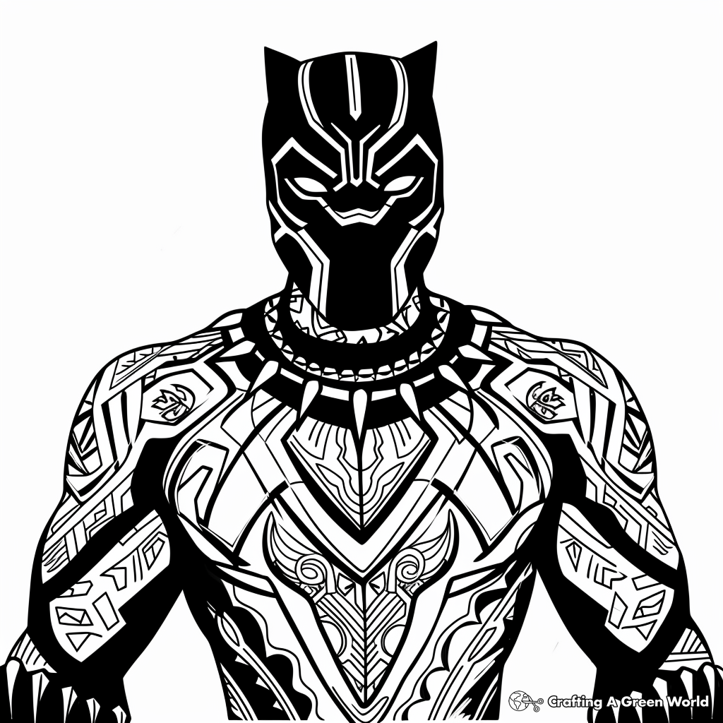 black panther coloring pages