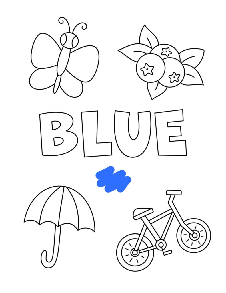 Blue Color Activities And Worksheets For Preschool The Hollydog Blog