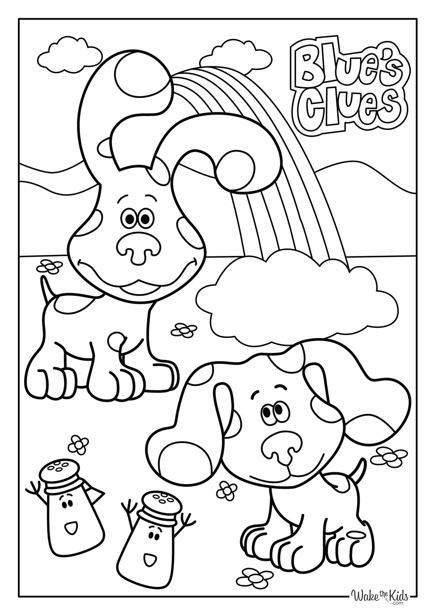 Blue s Clues Coloring Pages Free Printable PDFs WakeTheKids