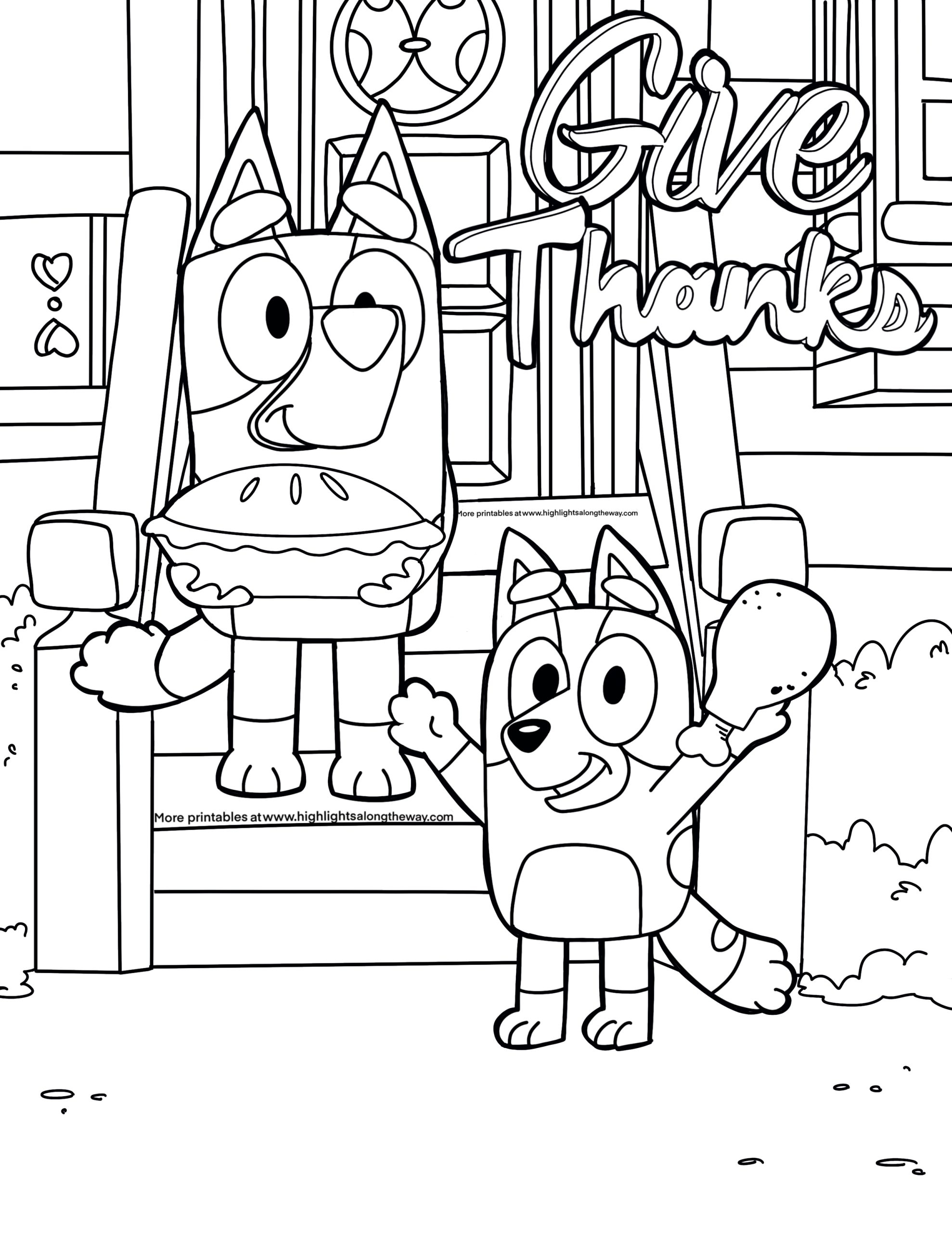 printable thanksgiving coloring page