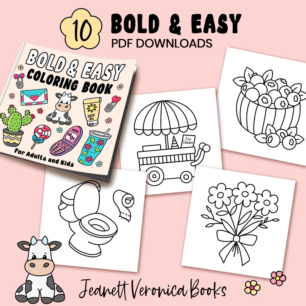 bold and easy coloring books