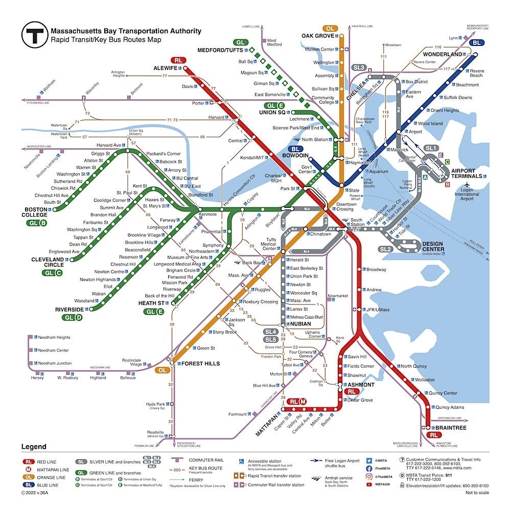 Boston Subway The T Boston Public Transportation Boston Discovery Guide
