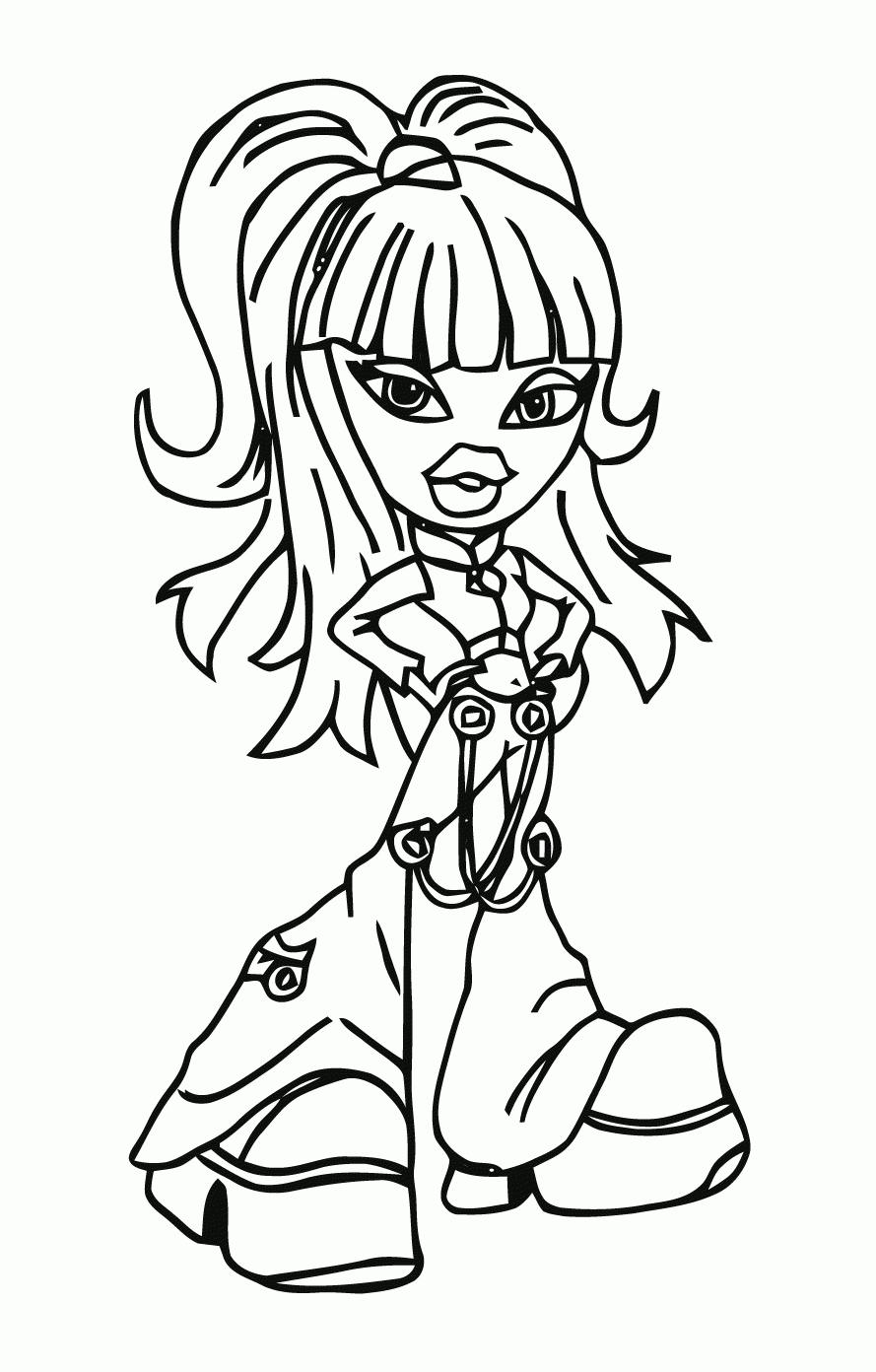 Bratz Coloring For Kids The Bratz Coloring Pages