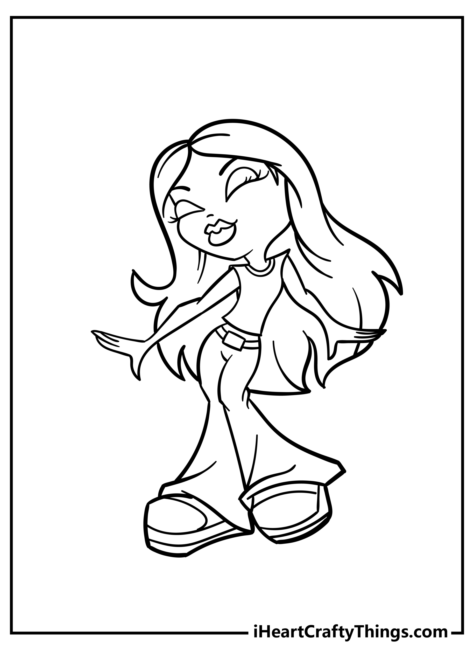 coloring pages of bratz