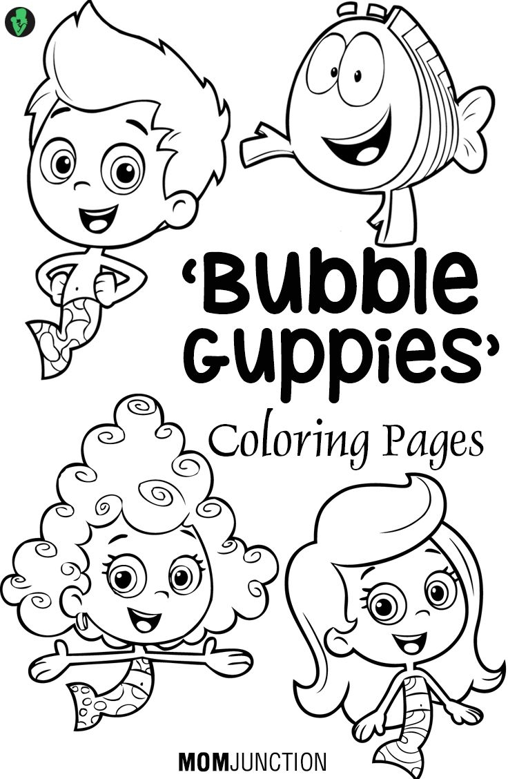 bubble guppies coloring pages