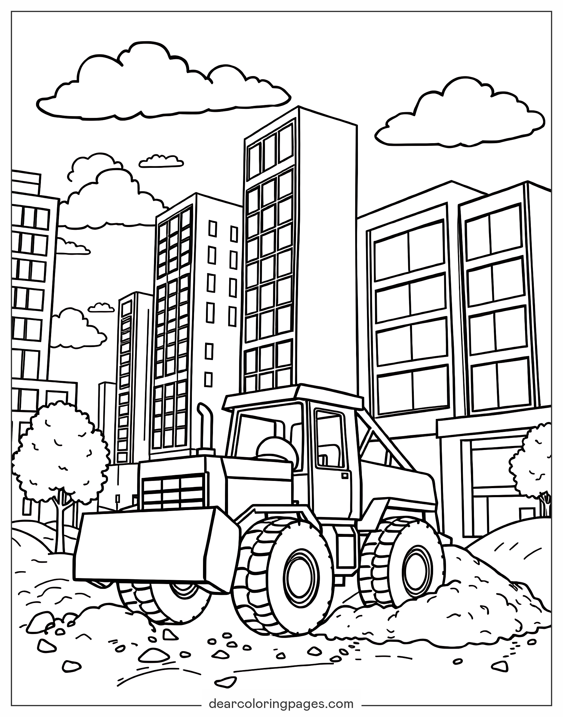 construction site coloring pages