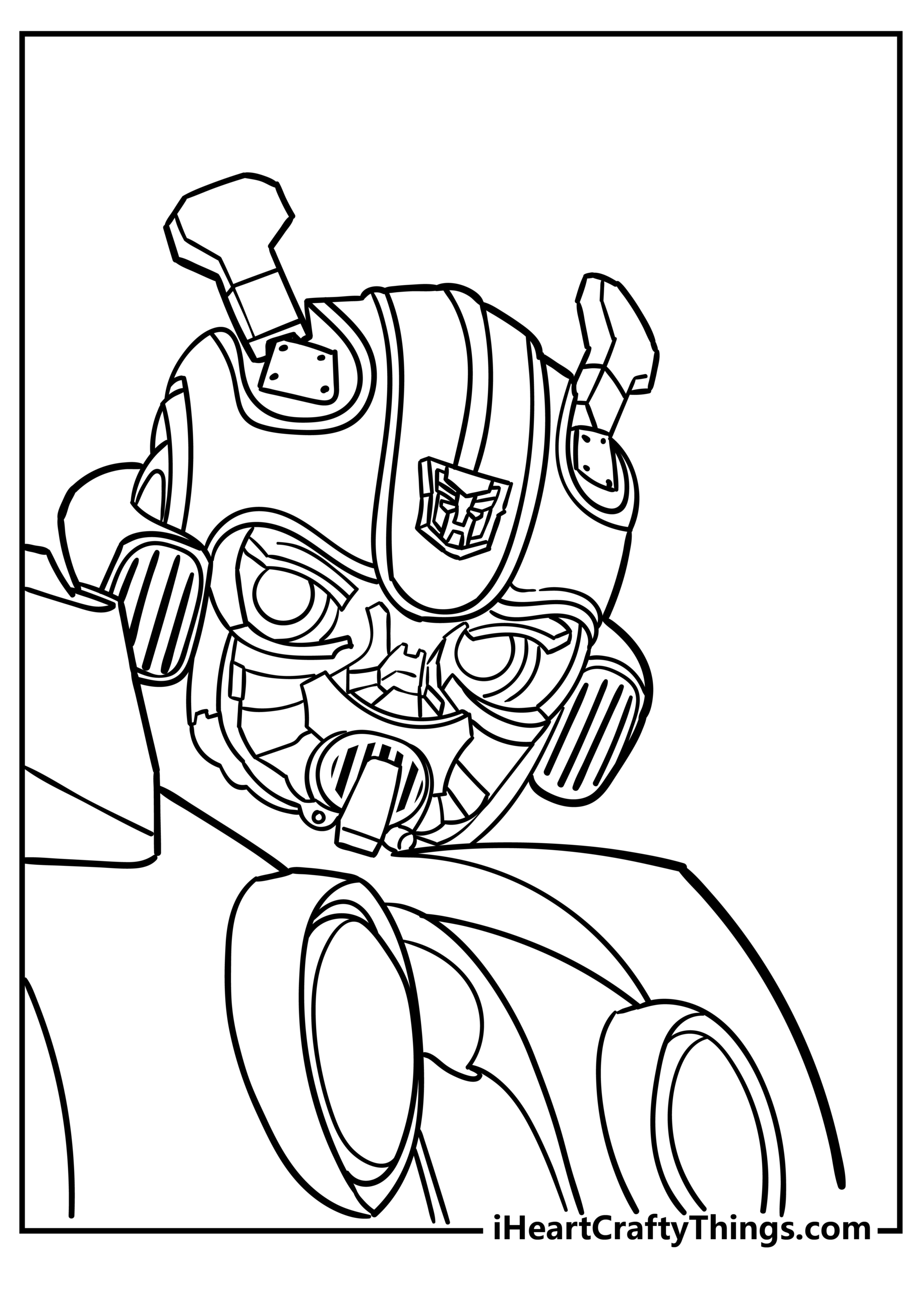 bumblebee transformer coloring pictures
