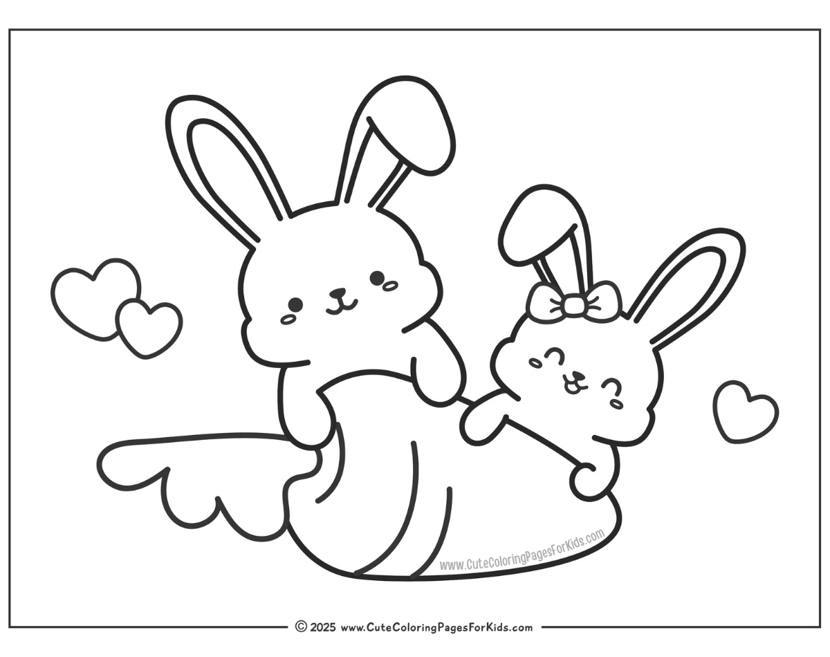 Bunny Coloring Pages Free Printable PDFs Cute Coloring Pages For Kids
