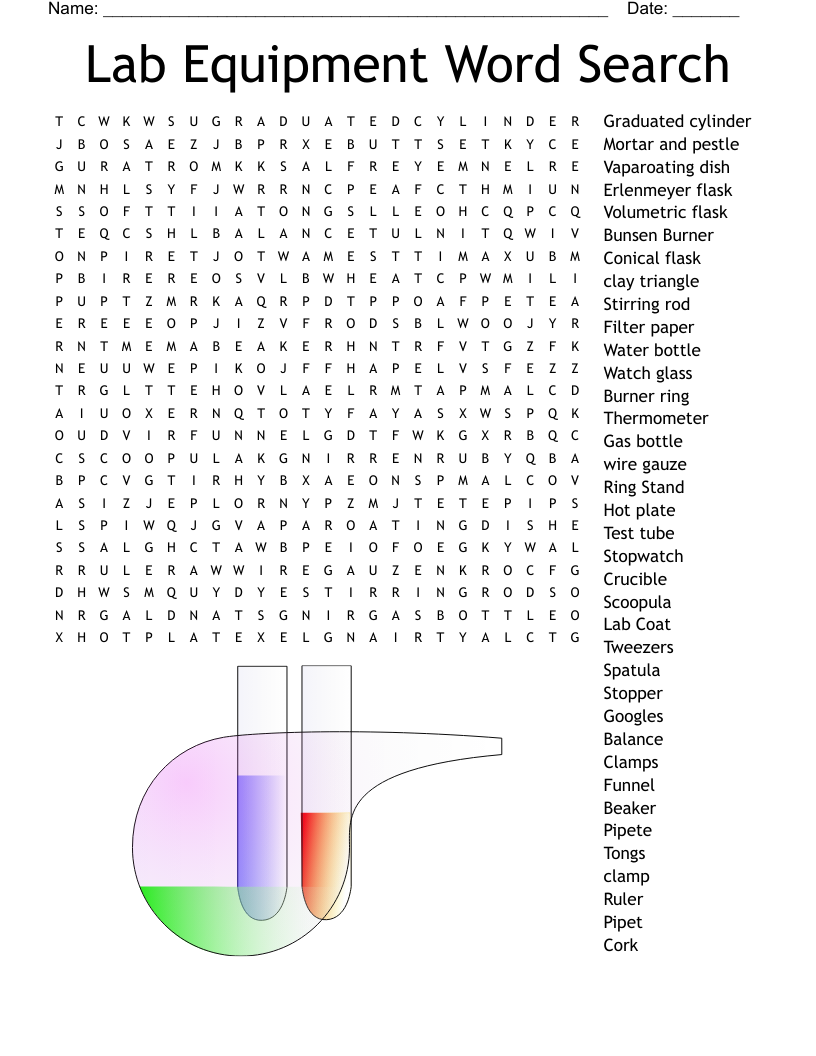 BUNSEN BURNER Crossword WordMint