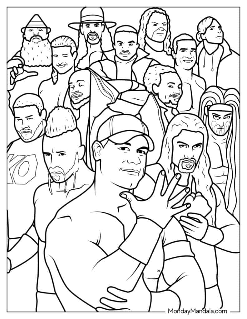 Buy Wwe Coloring Pages Hotsell