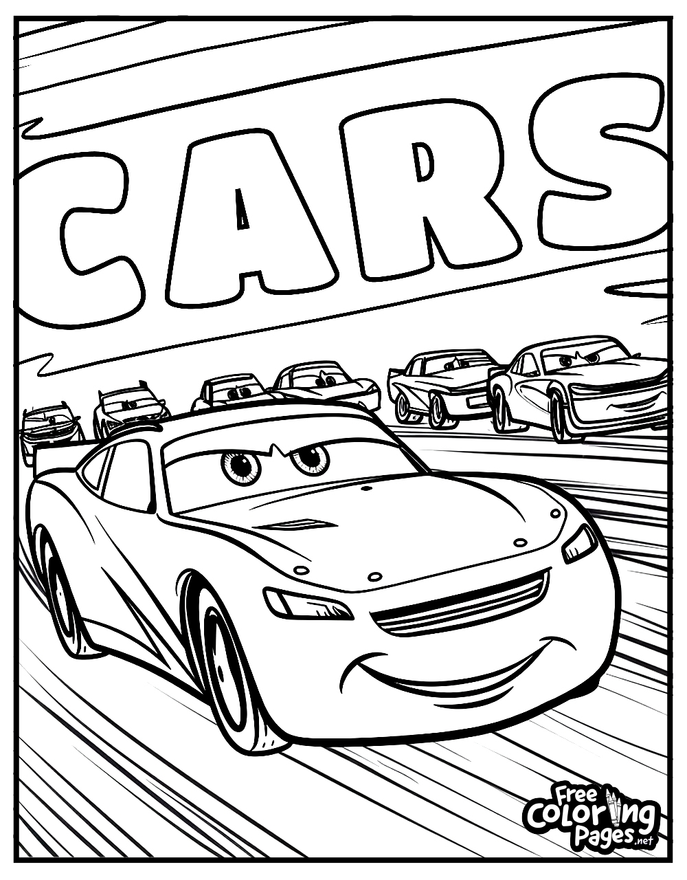 car race coloring pages