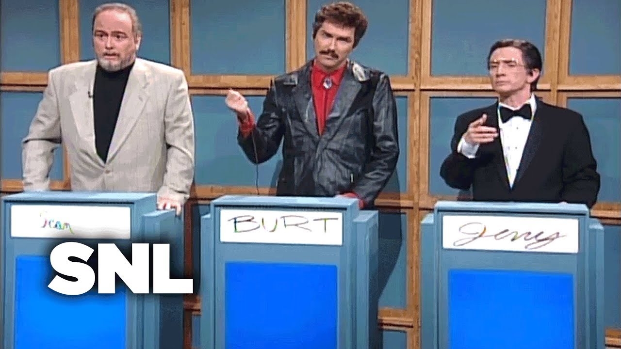 Celebrity Jeopardy Sean Connery Burt Reynolds Jerry Lewis SNL YouTube