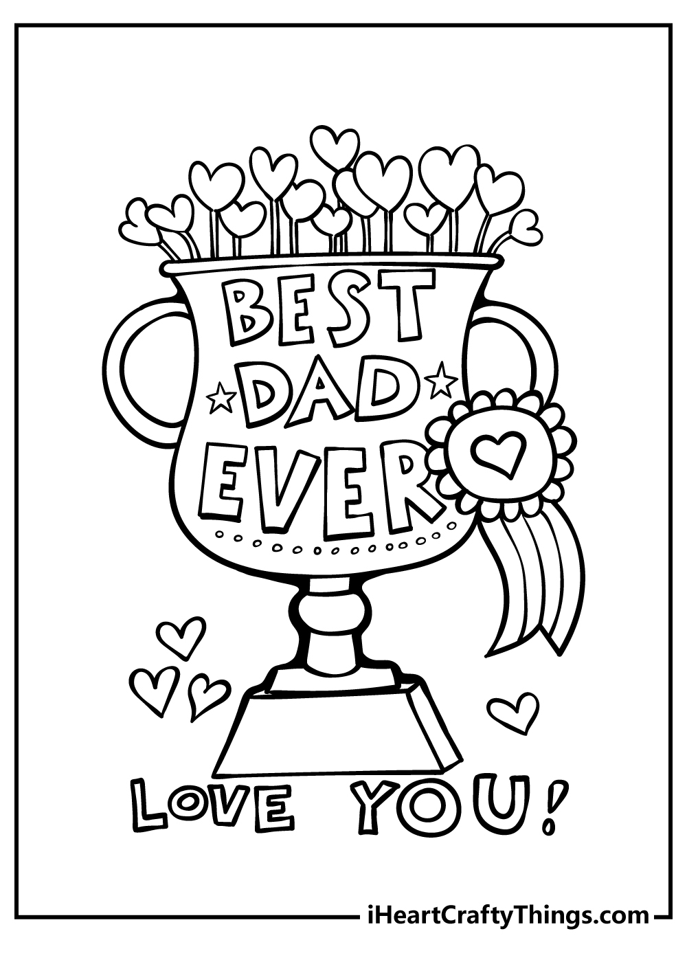 father's day coloring page