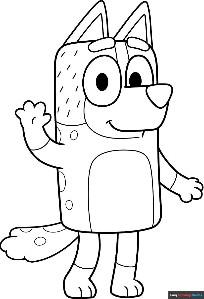 bluey printable coloring pages