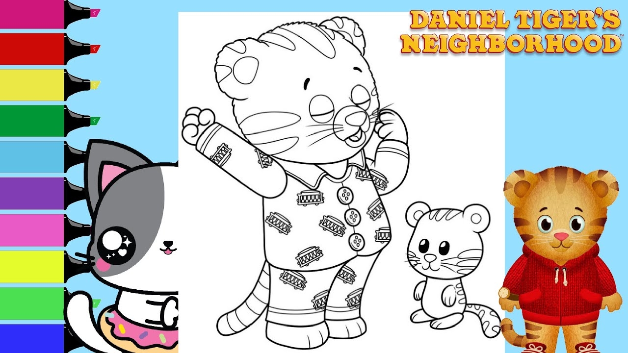 daniel tiger neighborhood coloring pages