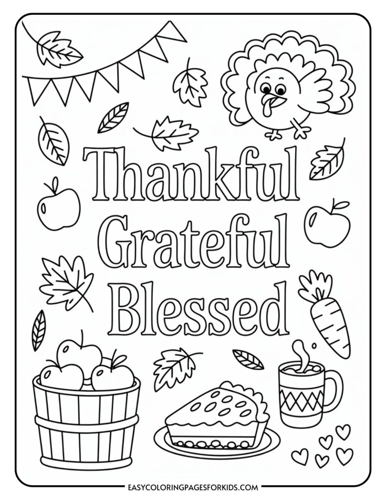 thanksgiving coloring sheets printable