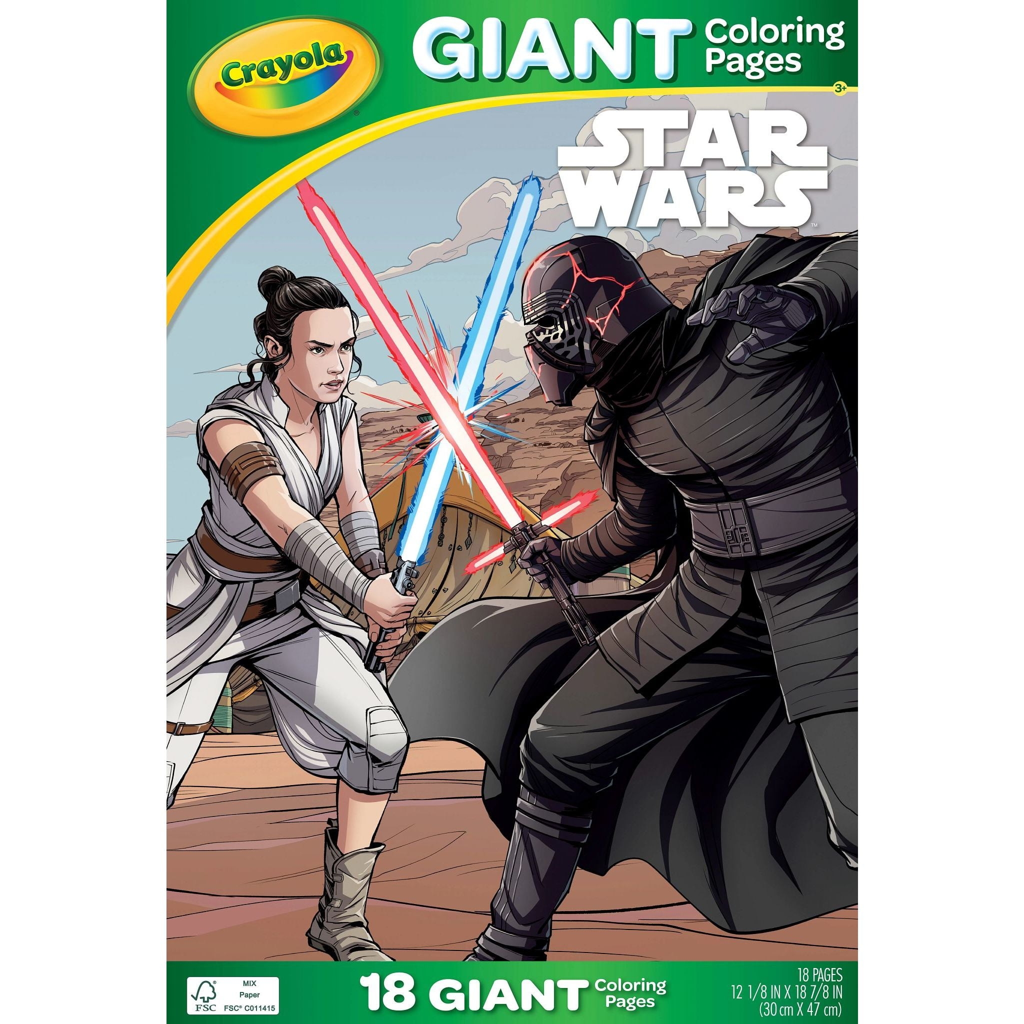 Crayola Star Wars Giant Coloring Pages 18 Pages Gifts For Boys Girls Walmart Business Supplies