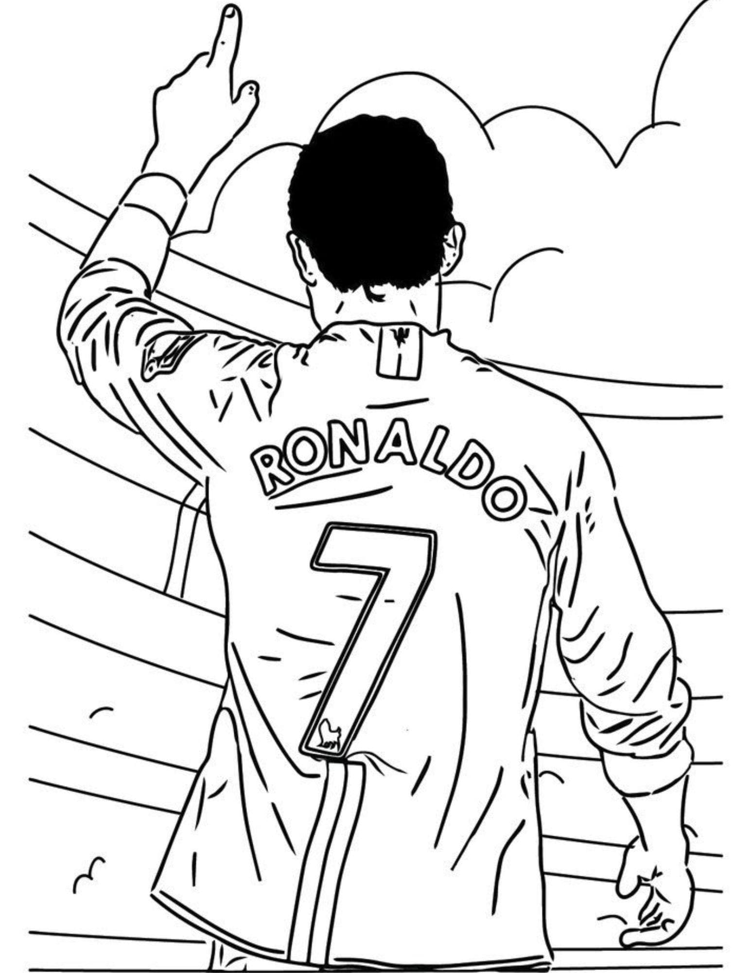 cristiano ronaldo coloring pages