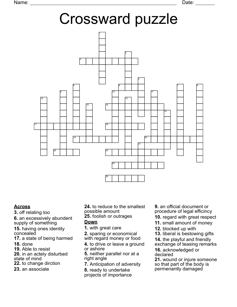 foolish crossword puzzle clue