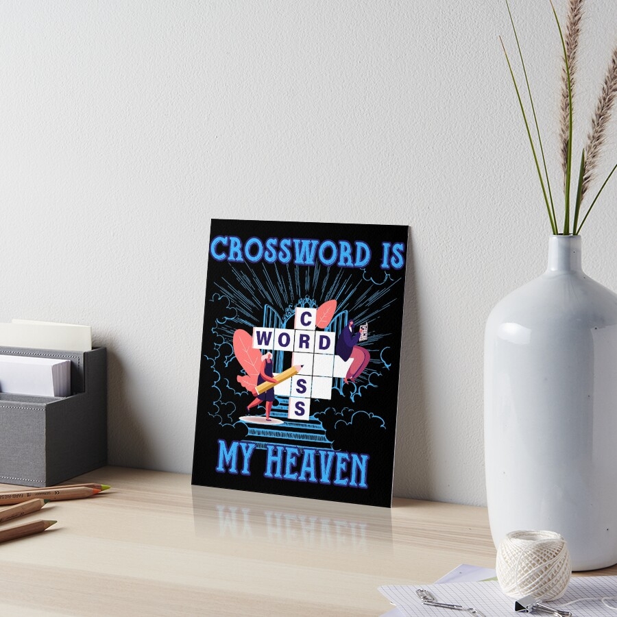 Crossword Heaven Art Board Print For Sale By VicetTees Redbubble