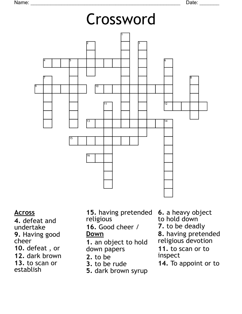 Crossword WordMint