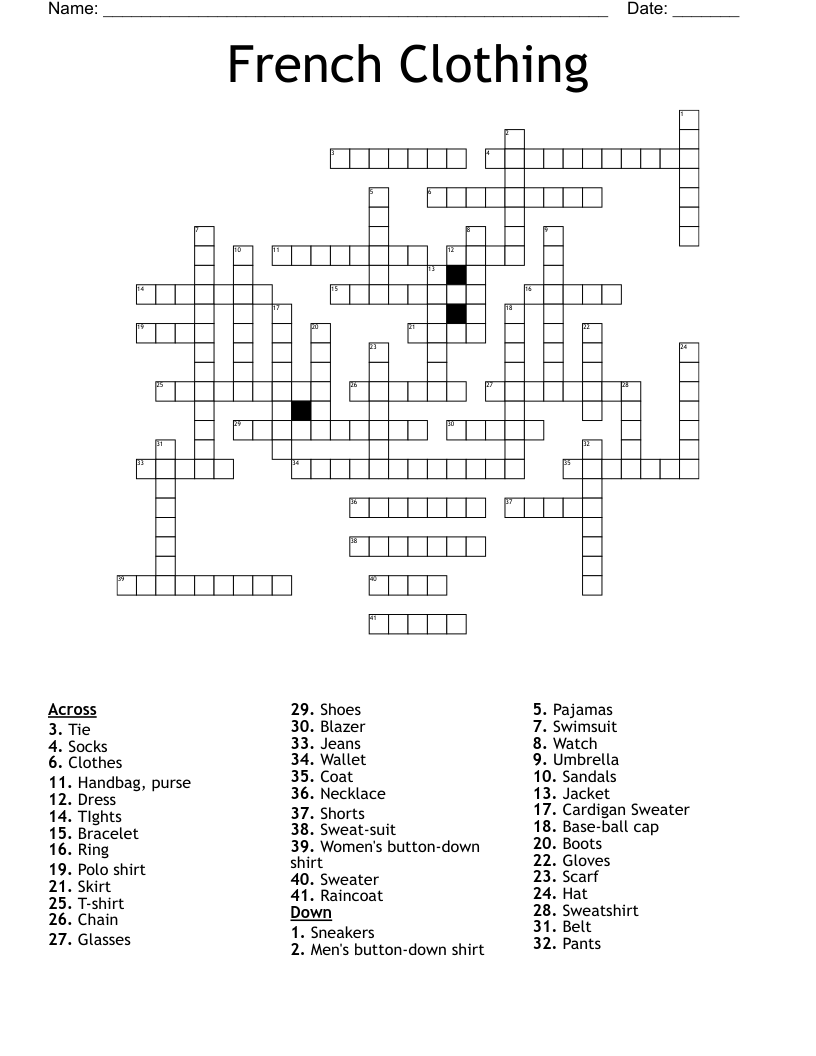 dress up crossword clue