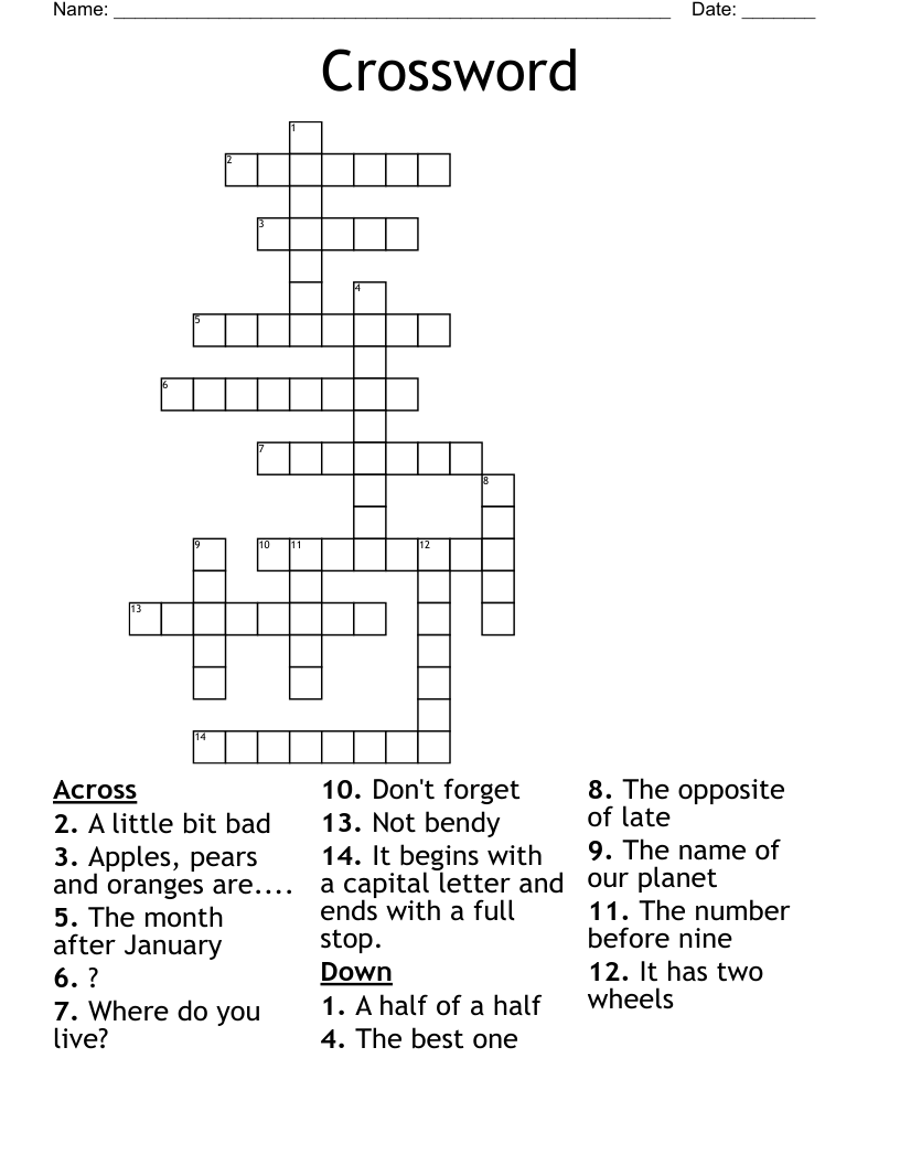 Crossword WordMint